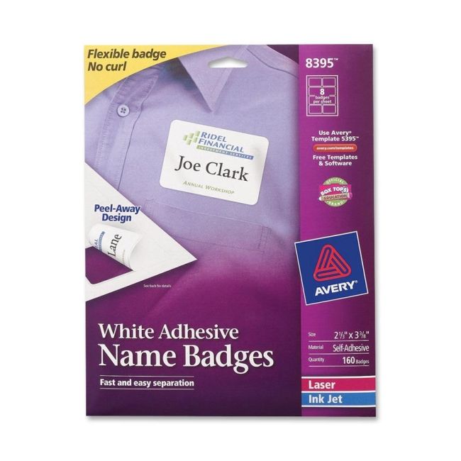 Avery Name Badge Label 8395