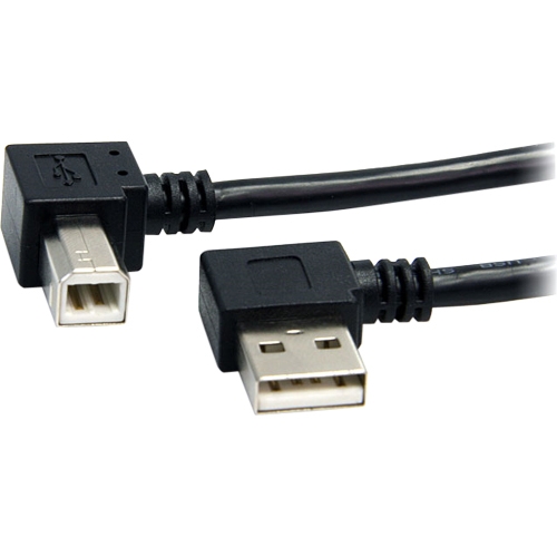 StarTech.com 3 ft A Right Angle to B Right Angle USB Cable - M/M USB2HAB2RA3