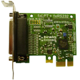 Brainboxes 1-port PCI Express Parallel Adapter PX-157