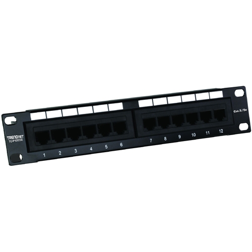 TRENDnet 12-Port Cat. 5e Unshielded Patch Panel TC-P12C5E