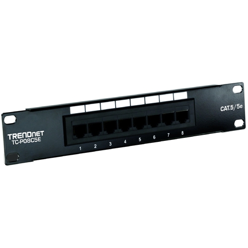 TRENDnet 8-Port Cat. 5e Unshielded Patch Panel TC-P08C5E