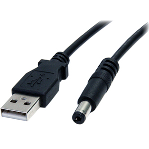 StarTech.com 3 ft USB to Type M Barrel 5V DC Power Cable USB2TYPEM