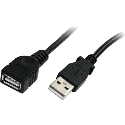 StarTech.com 10 ft Black USB 2.0 Extension Cable A to A - M/F USBEXTAA10BK