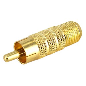 StarTech.com RCA to F Type Coaxial Adapter M/F RCACOAXMF