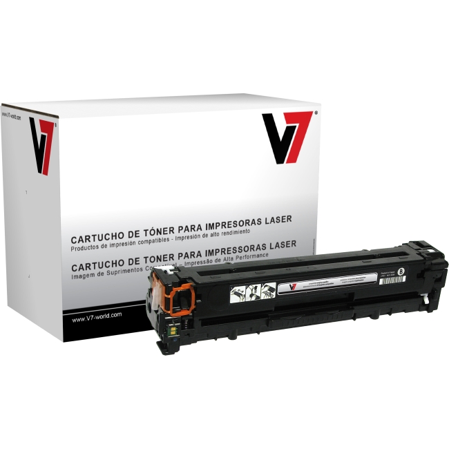 V7 Black Toner Cartridge, Black For HP Color LaserJet CP1210, CP1215, CP1215N, C THK21215