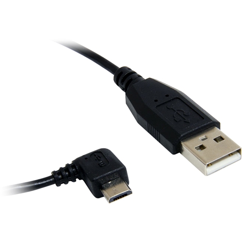 StarTech.com 1 ft Micro USB Cable - A to Right Angle Micro B UUSBHAUB1RA