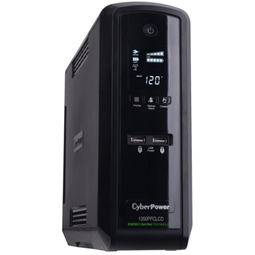 CyberPower PFC Sinewave 1350VA Mini-Tower UPS CP1350PFCLCD