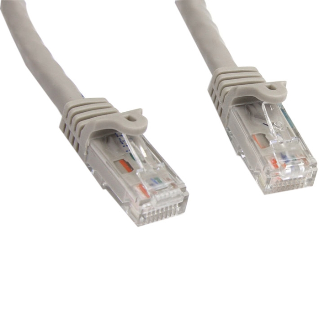 StarTech.com 50 ft Gray Snagless Cat6 UTP Patch Cable N6PATCH50GR
