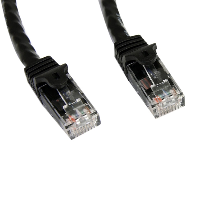 StarTech.com 75 ft Black Snagless Cat6 UTP Patch Cable N6PATCH75BK