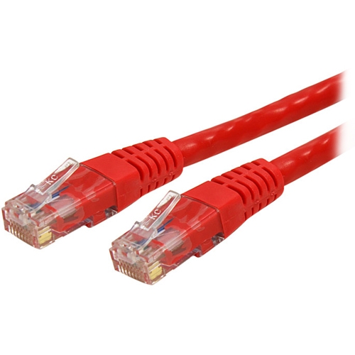 StarTech.com 10ft Red Molded Cat 6 Patch Cable ETL Verified C6PATCH10RD