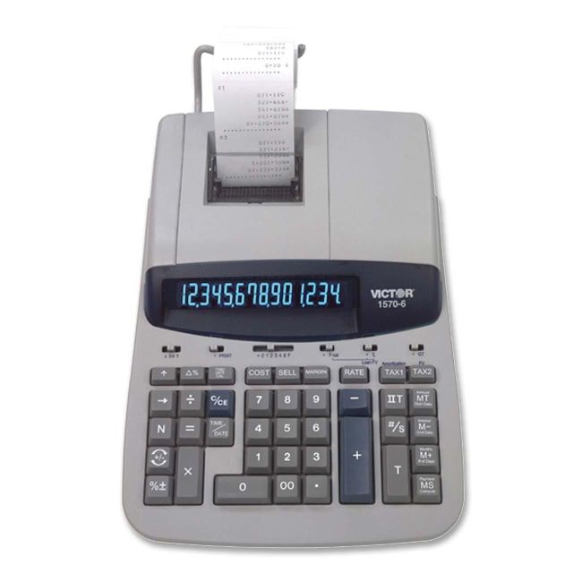 Victor Technology 1560-6 Heavy-Duty Printing Calculator 1570-6 VCT15706