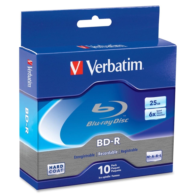 Verbatim Blu-ray Recordable BD-R 6x Disc 97238