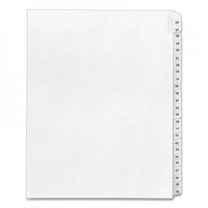 Avery Preprinted Legal Exhibit Side Tab Index Dividers, Allstate Style, 25-Tab, 26 to 50, 11 x 8.5, White