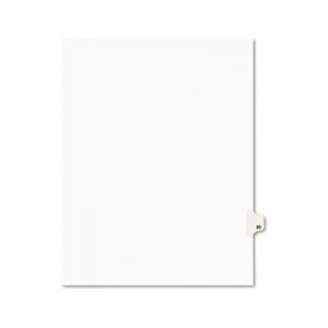Avery Preprinted Legal Exhibit Side Tab Index Dividers, Avery Style, 10-Tab, 20, 11 x 8.5, White, 25/Pack