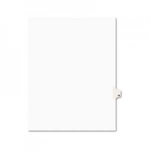 Avery Preprinted Legal Exhibit Side Tab Index Dividers, Avery Style, 10-Tab, 18, 11 x 8.5, White, 25/Pack