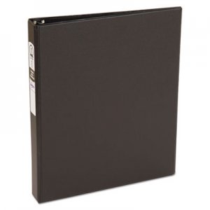 Avery Economy Non-View Binder with Round Rings, 3 Rings, 1" Capacity, 11 x 8.5, Black, (3301) AVE03301 03301