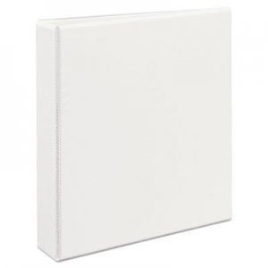 Avery Durable View Binder with DuraHinge and EZD Rings, 3 Rings, 1.5" Capacity, 11 x 8.5, White, (9401