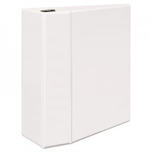 Avery Durable View Binder with DuraHinge and EZD Rings, 3 Rings, 5" Capacity, 11 x 8.5, White, (9901) AVE09901