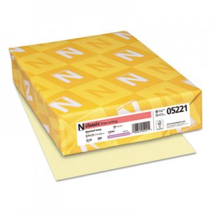 Neenah Paper CLASSIC Linen Stationery, 24 lb, 8.5 x 11, Baronial Ivory, 500/Ream NEE05221 05221