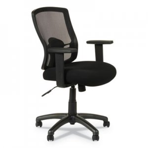 Alera Etros Series Mesh Mid-Back Swivel/Tilt Chair, Black ALEET42ME10B