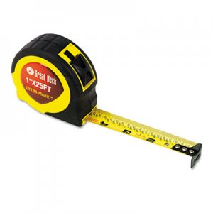 Great Neck ExtraMark Power Tape, 1" x 25ft, Steel, Yellow/Black GNS95005 95005