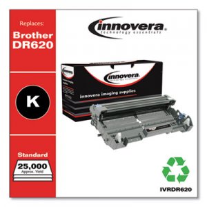 Innovera Remanufactured Black Drum Unit, Replacement for Brother DR620, 25,000 Page-Yield IVRDR620