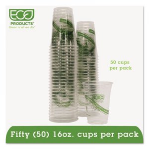 Eco-Products GreenStripe Renewable/Compostable Cold Cups Convenience Pack, 16oz, 50/PK ECOEPCC16GSPK EP-CC16-GSPK