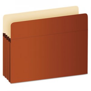 Pendaflex Pocket File, 3.5" Expansion, Legal Size, Red Fiber PFXS26E S26E