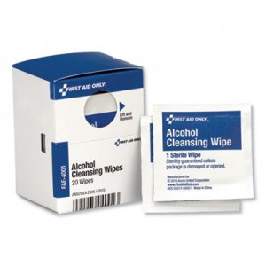 First Aid Only Alcohol Cleansing Pads, 20/Box FAOFAE4001 FAE-4001