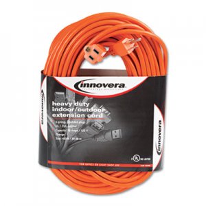 Innovera Indoor/Outdoor Extension Cord, 100ft, Orange IVR72200