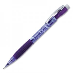 Pentel Icy Mechanical Pencil, 0.7 mm, HB (#2.5), Black Lead, Transparent Violet Barrel, Dozen PENAL27TV AL27TV