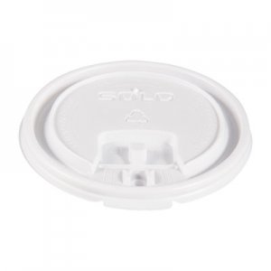 Dart Lift Back and Lock Tab Cup Lids, for 10oz Cups, White, 100/Sleeve, 20 Sleeves/CT SCCLB3101 LB3101-00007