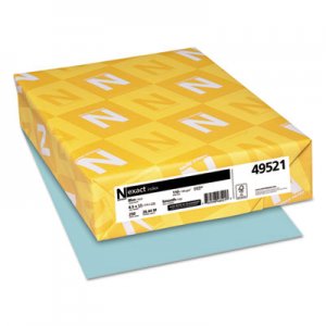 Neenah Paper Exact Index Card Stock, 110 lb, 8.5 x 11, Blue, 250/Pack WAU49521 49521