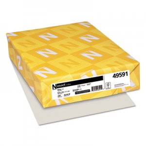 Neenah Paper Exact Index Card Stock, 110 lb, 8.5 x 11, Gray, 250/Pack WAU49591 49591