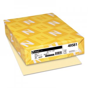 Neenah Paper Exact Index Card Stock, 110 lb, 8.5 x 11, Ivory, 250/Pack WAU49581 49581