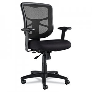 Alera Elusion Series Mesh Mid-Back Swivel/Tilt Chair, Black ALEEL42BME10B