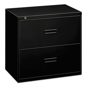 HON 400 Series Two-Drawer Lateral File, 36w x 18d x 28h, Black BSX482LP H482.L.P