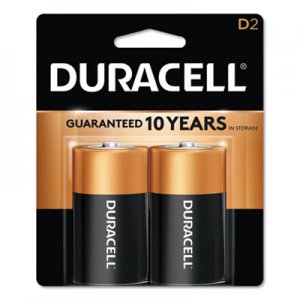 Duracell CopperTop Alkaline D Batteries, 2/Pack DURMN1300B2Z MN1300B2Z