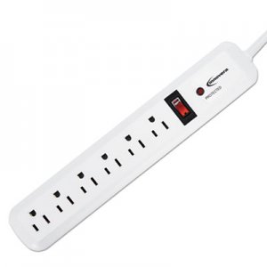 Innovera Surge Protector, 6 Outlets, 4 ft Cord, 540 Joules, White IVR71652