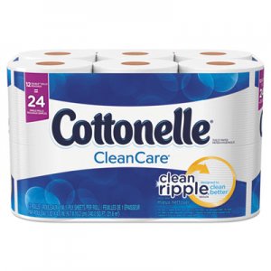 Cottonelle Ultra Soft Bath Tissue, 1-Ply, 165 Sheets/Roll, 48/Carton KCC12456 12456