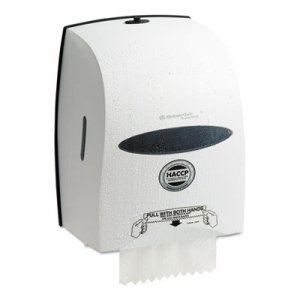 Kimberly-Clark Sanitouch Hard Roll Towel Dispenser, 12.63 x 10.2 x 16.13, White KCC09991 9991