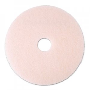 3M Ultra High-Speed Eraser Floor Burnishing Pad 3600, 20" Diameter, Pink, 5/Carton MMM25858 3600