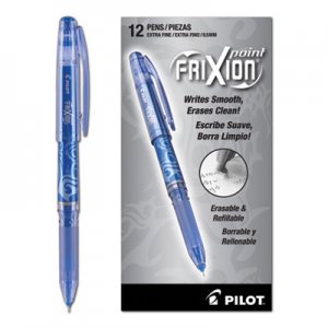 Pilot FriXion Point Erasable Stick Gel Pen, Extra-Fine 0.5mm, Blue Ink, Blue Barrel PIL31574 31574