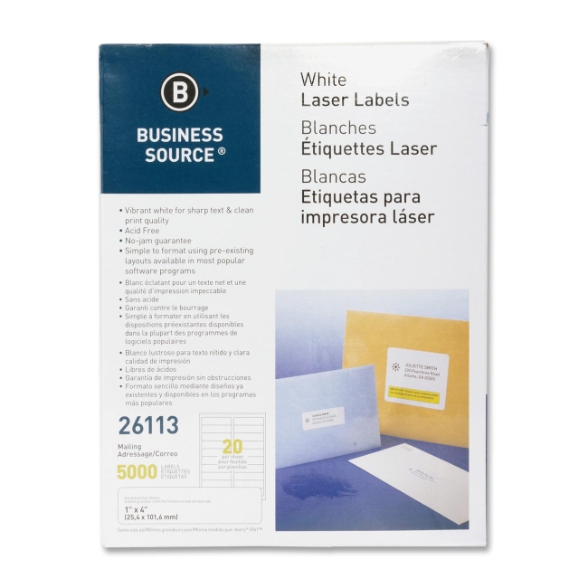 Business Source Mailing Laser Label 26113