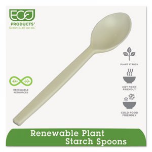 Eco-Products Plant Starch Spoon - 7", 50/Pack ECOEPS003PK EP-S003