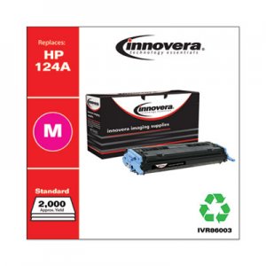 Innovera Remanufactured Magenta Toner, Replacement for HP 124A (Q6003A), 2,000 Page-Yield IVR86003
