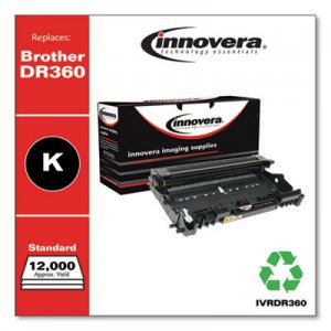 Innovera Remanufactured Black Drum Unit, Replacement for Brother DR360, 12,000 Page-Yield IVRDR360