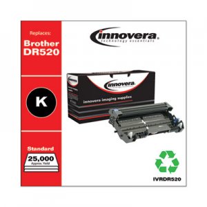 Innovera Remanufactured Black Drum Unit, Replacement for Brother DR520, 25,000 Page-Yield IVRDR520