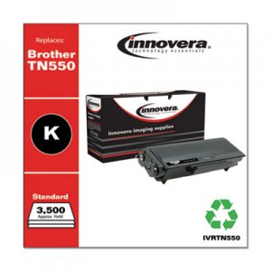Innovera Remanufactured Black Toner, Replacement for Brother TN550, 3,500 Page-Yield IVRTN550