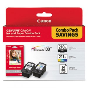 Canon High-Yield Ink/Paper Combo, Black/Tri-Color CNM2973B004 2973B004